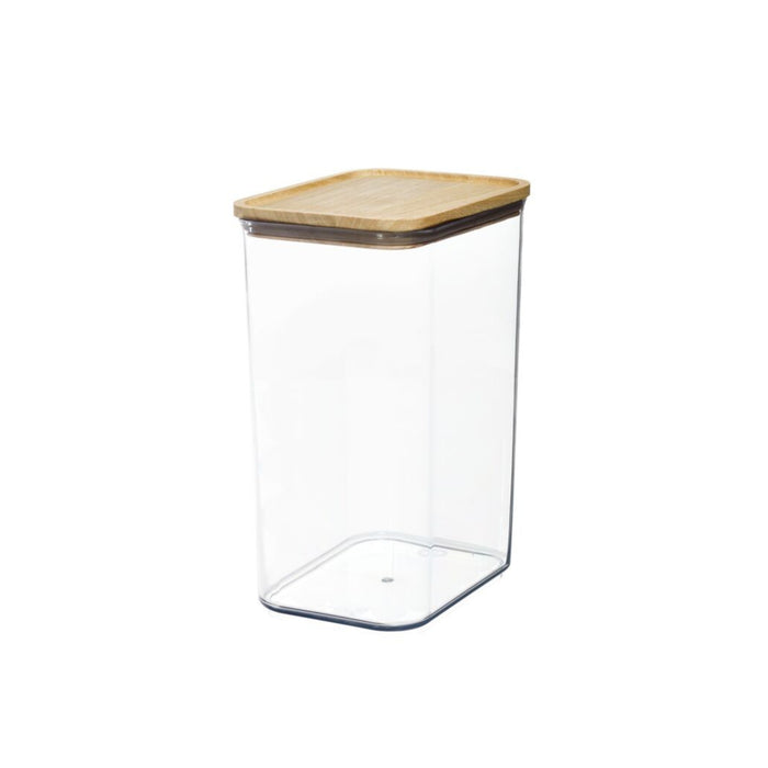 Clear storage box with wooden lid Rosanna Collection