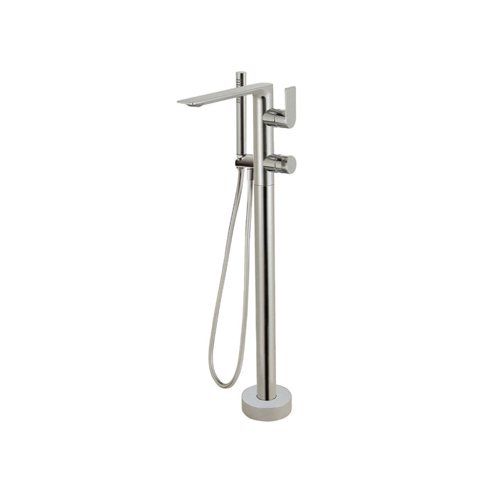 Floor mounted bath faucet with hand shower, Alpha Collection