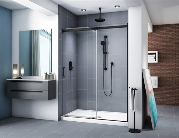 75" alcove shower door Apollo Collection