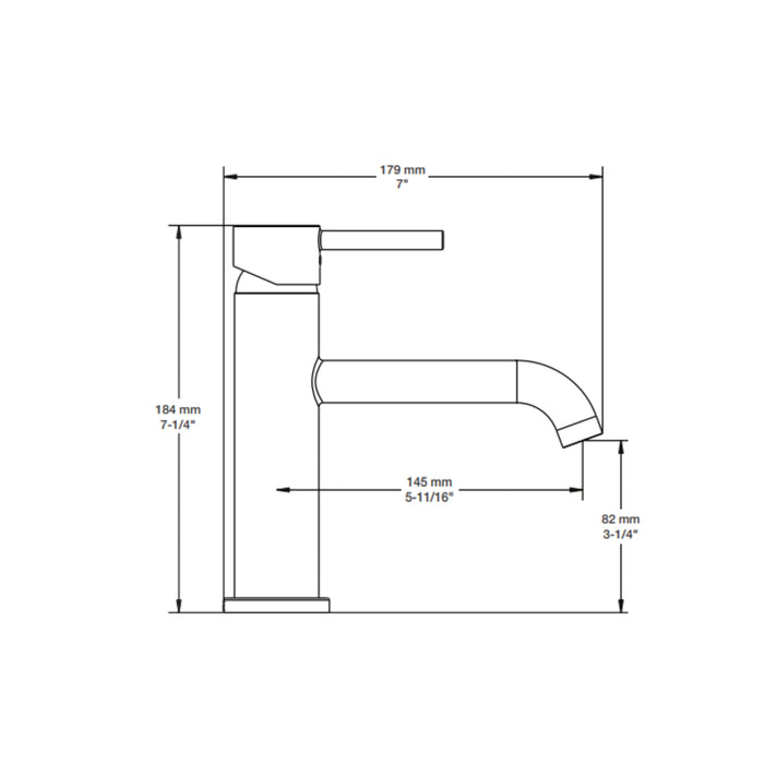 Robinet de lavabo monotrou Collection ZIP