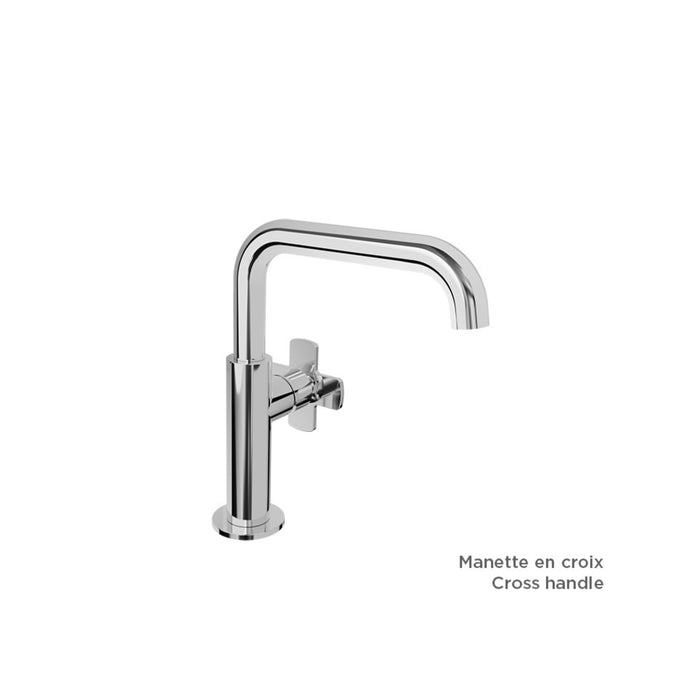 Single-hole sink faucet Square Spout AIR Collection