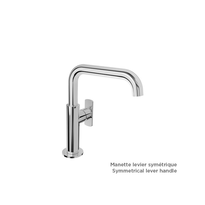 Single-hole sink faucet Square Spout AIR Collection