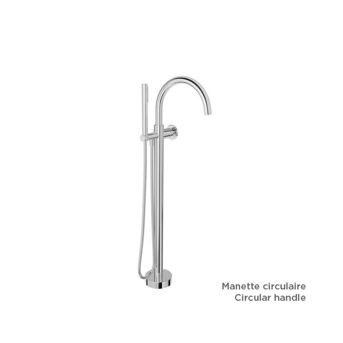 Freestanding bath faucet Round Spout AIR Collection