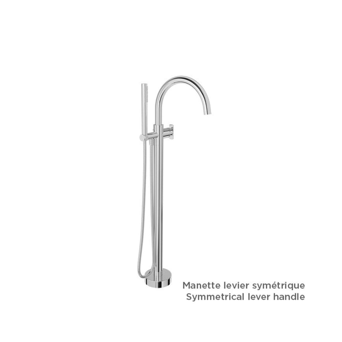 Freestanding bath faucet Round Spout AIR Collection