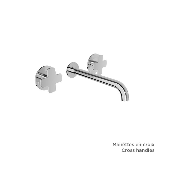 2-handle wall-mounted sink faucet AIR Collection