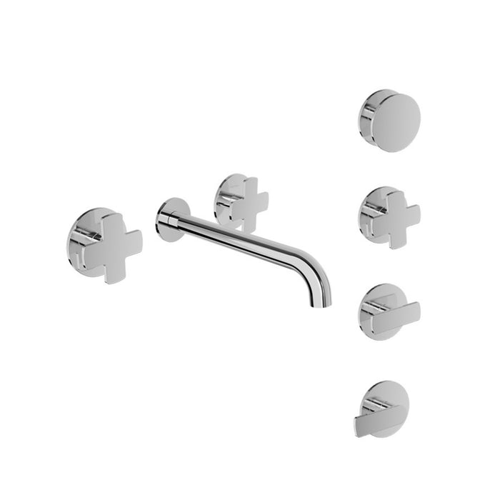 2-handle wall-mounted sink faucet AIR Collection