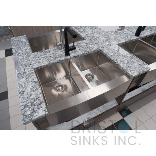 Double 50/50 Apron Kitchen Sink Bristol 