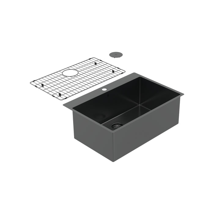 Single Undermount Kitchen Sink PearlArc Cayman Collection