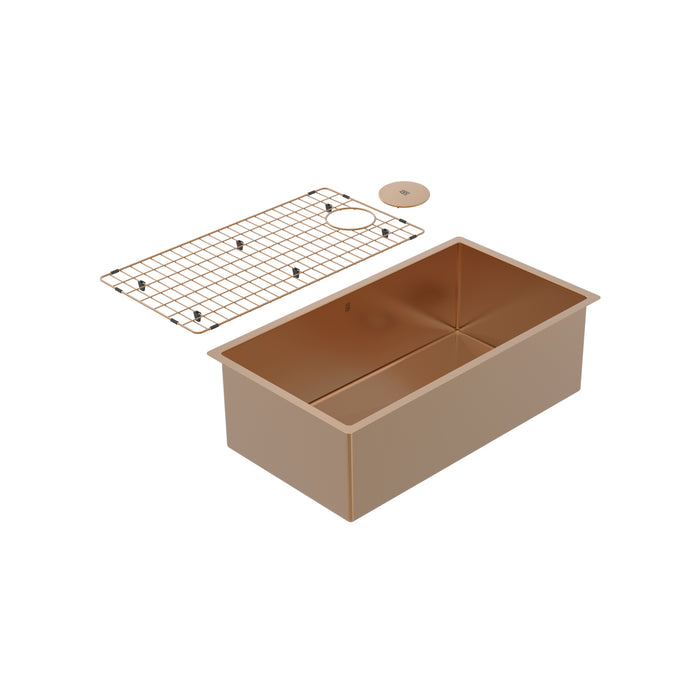 Single Undermount Kitchen Sink PearlArc Cayman Collection