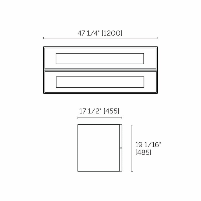 Wall mount vanity Deville collection 48"