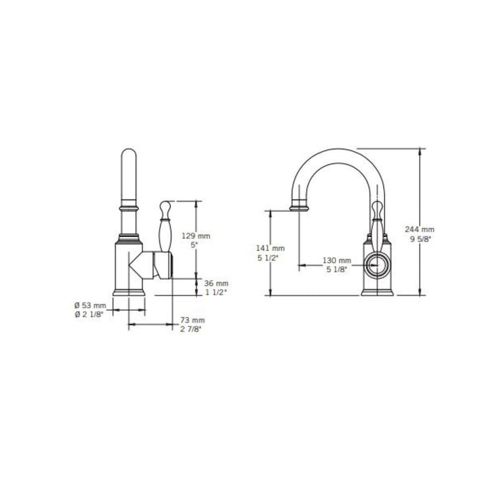 Robinet de lavabo monotrou Collection Qabil