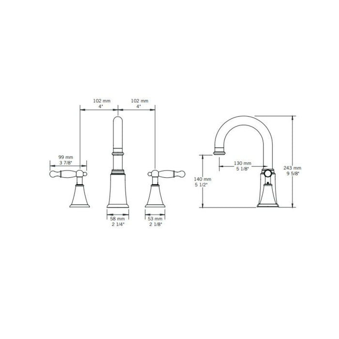 Robinet de lavabo 8" Collection Qabil