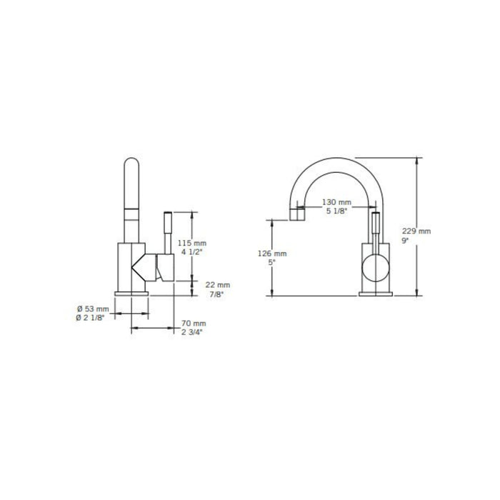 Single-hole sink faucet Dana Collection