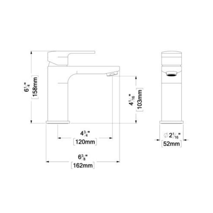 Single-hole sink faucet Delano collection