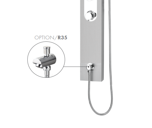 3-function shower column Evolo Collection