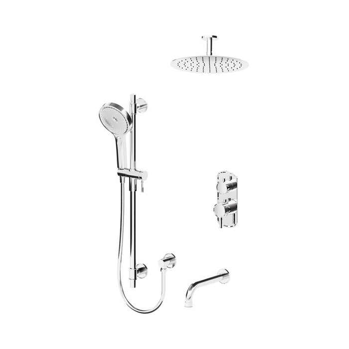 T-BOX ceiling shower set, 3 functions, Alyss Collection