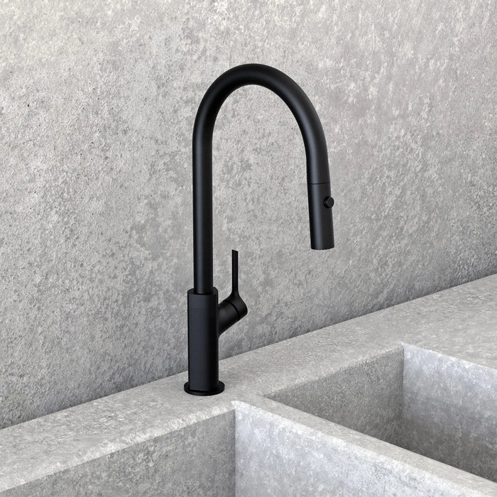 Single-hole Black kitchen faucet Nobua Collection