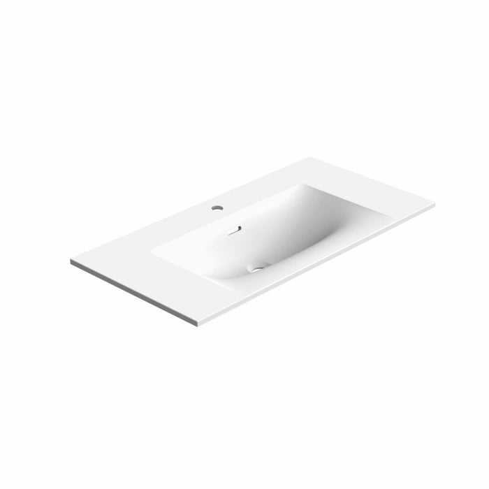 36" Wall Mounted Vanity Matte Solid Surface Runway Collection