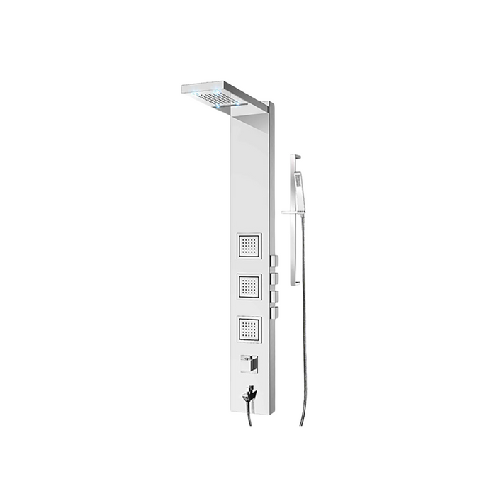 Shower column with 3 jets