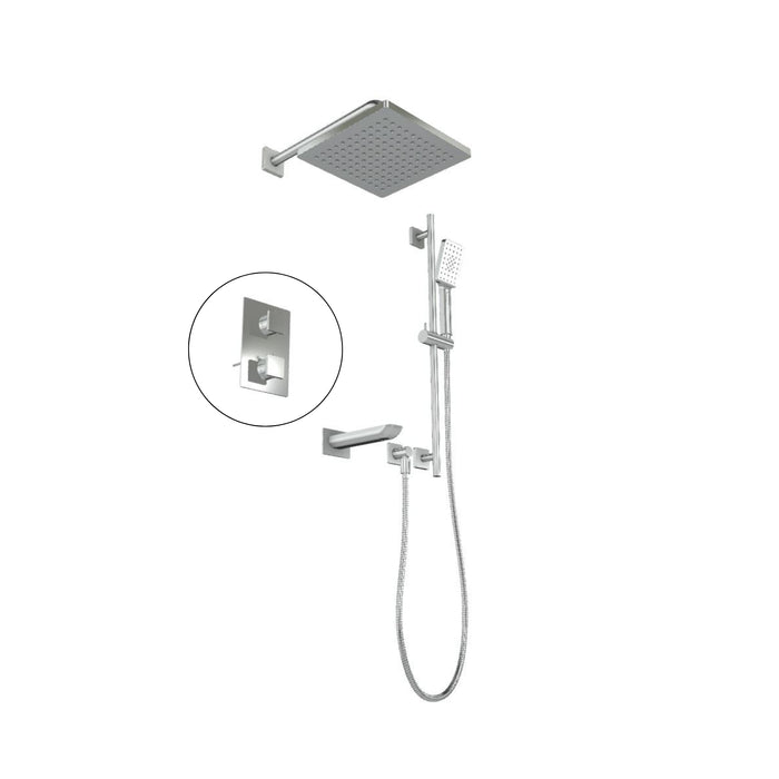 Square Bath/Shower Faucet Set UMIX Collection