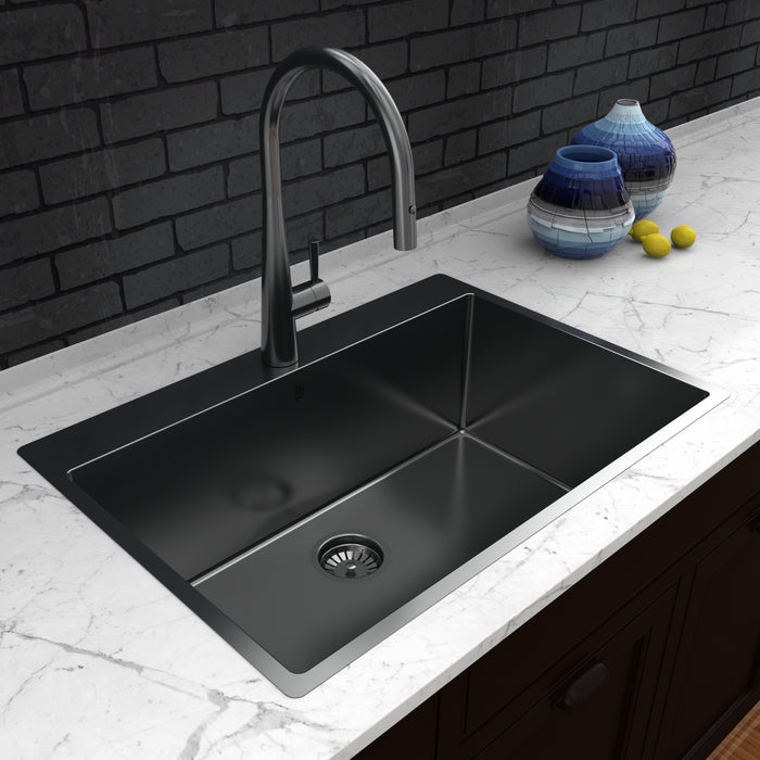 Single Undermount Kitchen Sink PearlArc Cayman Collection