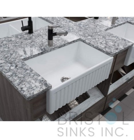 Bristol Single Apron Kitchen Sink 30" x 18" x 10"